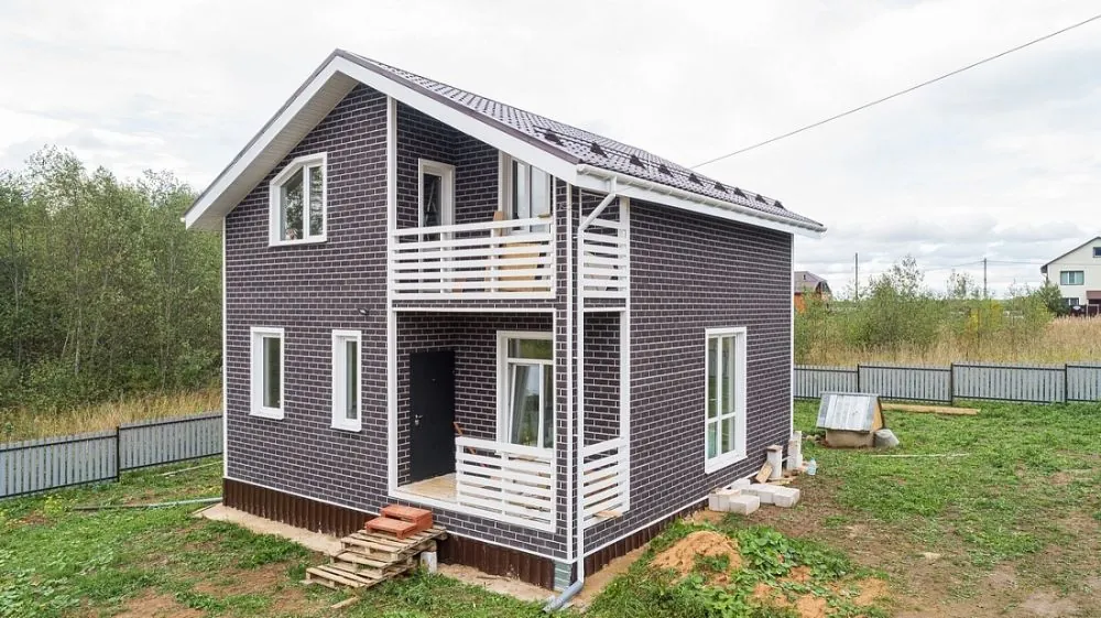 Монтаж фасадной плитки ТЕХНОНИКОЛЬ HAUBERK