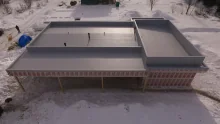 Кровля фешенебельного дома под Санкт-Петербургом с гидроизоляцией LOGICROOF V-RP Кровля фешенебельного дома под Санкт-Петербургом с гидроизоляцией LOGICROOF V-RP