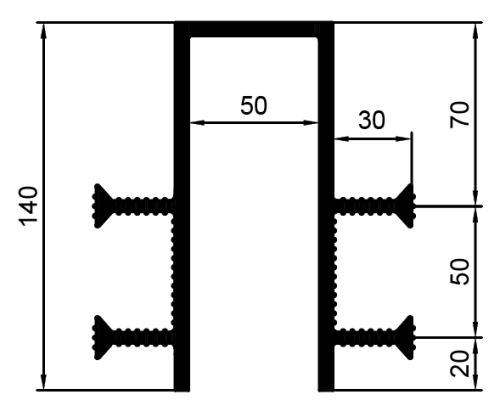Гидрошпонка ТЕХНОНИКОЛЬ FM-140/50, фото 2