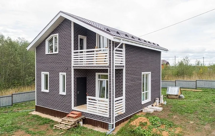 Монтаж фасадной плитки ТЕХНОНИКОЛЬ HAUBERK