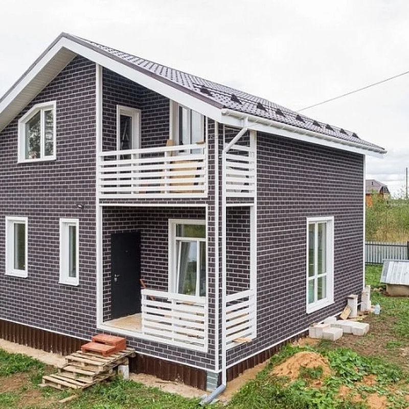 Монтаж фасадной плитки ТЕХНОНИКОЛЬ HAUBERK