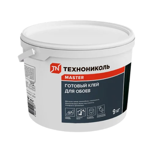 Клей для стеклообоев и стеклохолста готовый ТЕХНОНИКОЛЬ MASTER, 9 кг