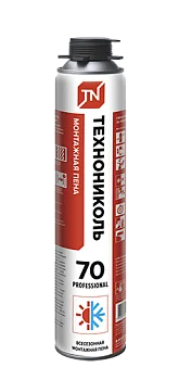 Пена монтажная профессиональная ТЕХНОНИКОЛЬ 70 PROFESSIONAL всесезонная