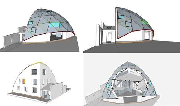 Купольный коттедж «Четвертьхаус» - как это сделано?