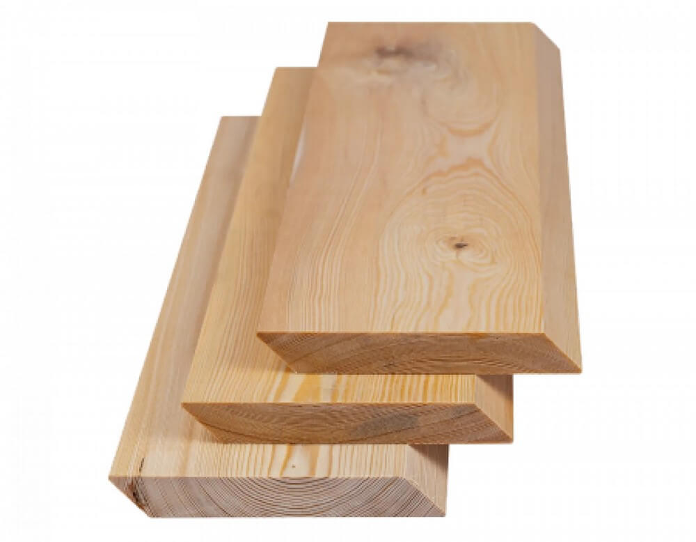 Планкен скошенный 20 х 140 х 2000 мм Сорт В из лиственницы производства Технониколь