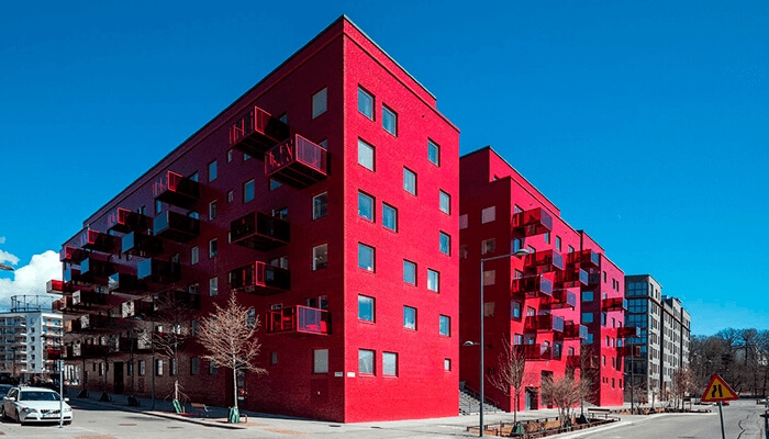 Новые малоэтажные районы в Стокгольме